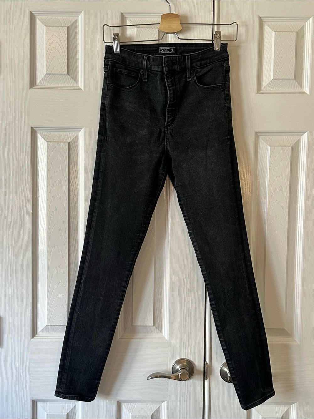 Abercrombie & Fitch Black Skinny Jeans — Stretch High-Rise